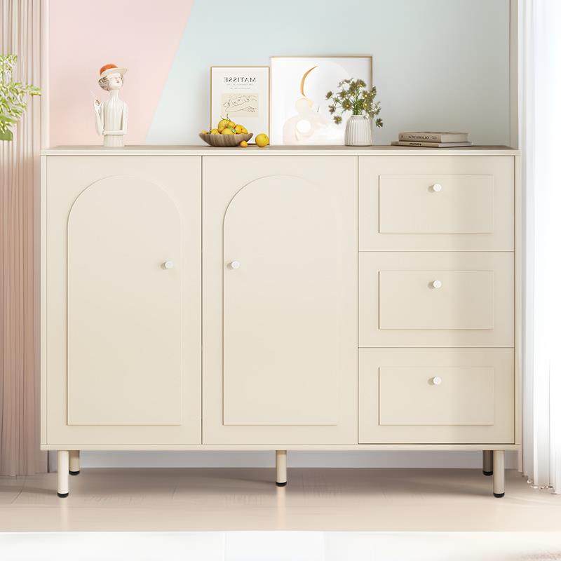 斗柜家用卧室五斗柜奶油风收纳柜法式餐厅储物柜简约现代置物柜子
