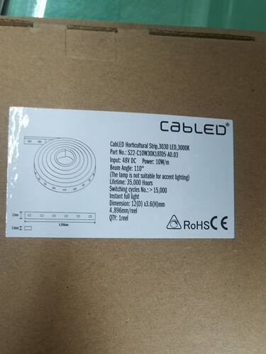 S22-C10W30K18T05-A0.03LED高显灯带CabLED3030LED3000K