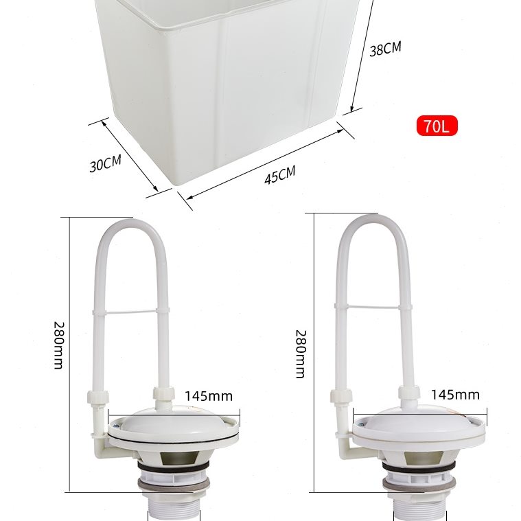 水箱厕所大绳手拉冲水箱便蹲坑槽洁具水公厕式学校沟自动落胆公共