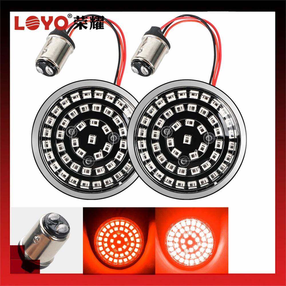 哈雷转向信号灯LED转向灯摩托机车刹车灯1157红光转向信号刹车灯