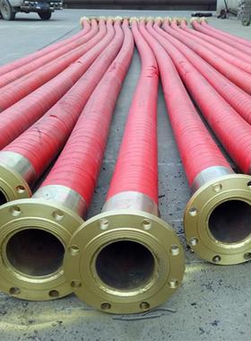 四川元锐大口径胶管钢丝波纹管吸引管抽砂耐磨高压喷沙管现货法