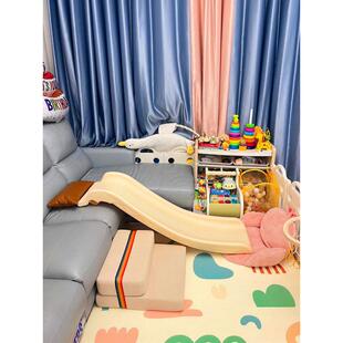 室内滑梯0-6床上宝宝床沿沙发小家用幼儿加长玩具小型儿童滑道板