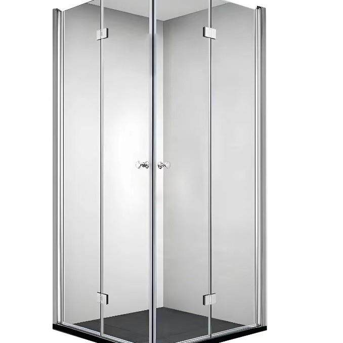 折叠淋浴房玻璃隔断浴室干湿分离小户型卫生间折叠门沐浴屏风