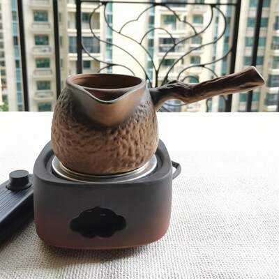 围炉煮茶壶炉罐罐茶壶黑晶炉黑白泡茶炉耐高温陶瓷煮茶壶电炉丝盘