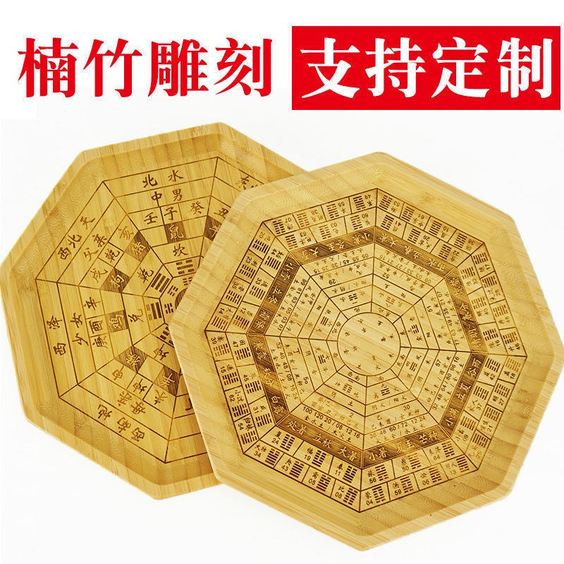 爻六铜钱工具雕刻六十四卦铜钱64卦筒后天八卦图摇卦盘六爻卦