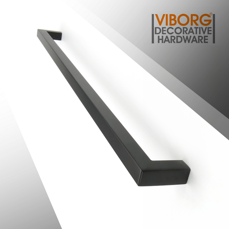 VIBORG 黑色304不锈钢柜子抽屉拉手美式衣橱柜门加长把手现代简约