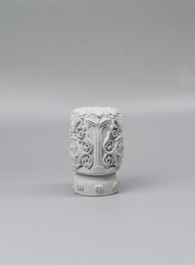 清水混凝土摆件浮雕柱石墩水泥工艺品造景扩香石道具摆件FZ352