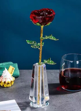 D玫瑰花落地摆件