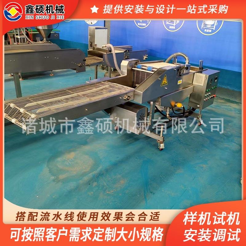 厂家麻薯面包巧克力涂层机蛋糕涂巧克力设备泡芙巧克力淋面机