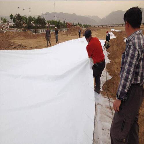 丙热纶短丝烫工布7米宽土工布白布色过滤土YDL土工厂家