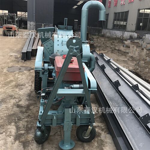 木板厂边玉料粉碎l机园林绿杂树枝化木锯末机刨花角米芯木条粉碎