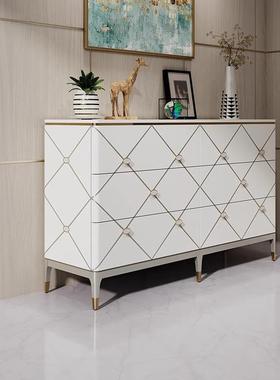 【折扣价】美式轻奢风斗柜入户门厅玄关柜Bangor实木高档斗橱收纳