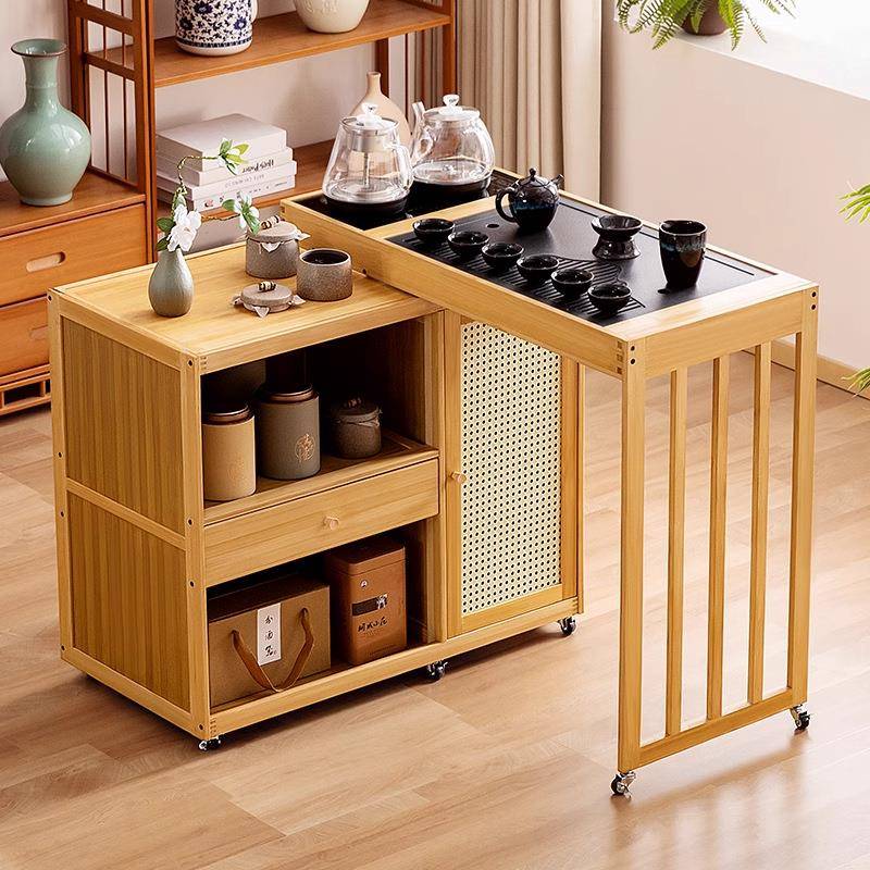 【折扣价】移动小型茶桌茶水柜家用放阳台泡茶桌茶台一体茶几桌子