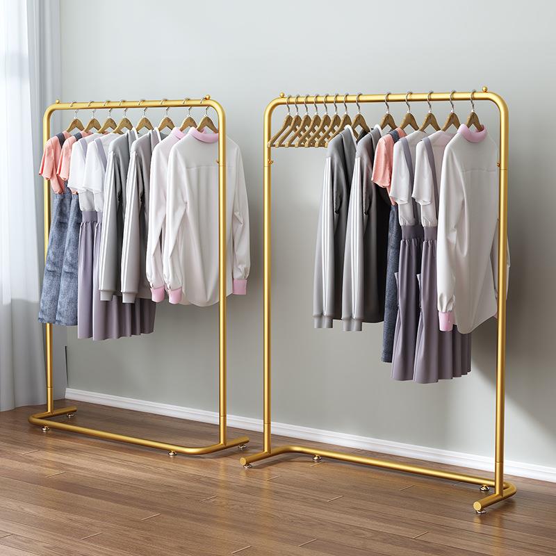 衣架服装店展示架落地女装衣服挂衣杆简约衣帽架轻奢客厅收纳架子