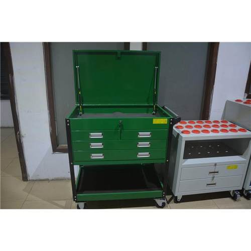 四抽屉工具车带立柱工具车大容量工具车四抽气杆工具车多功能