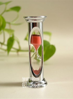 不锈钢金属沙漏3分钟沙漏计时器礼物创意生日情人节礼品 装饰摆件