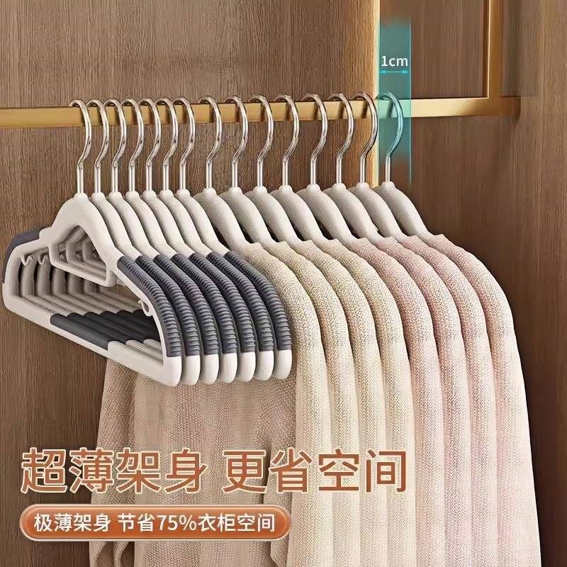 日系衣架宿舍用学生家用挂衣无痕防肩角衣撑子晾衣服不起包防滑护