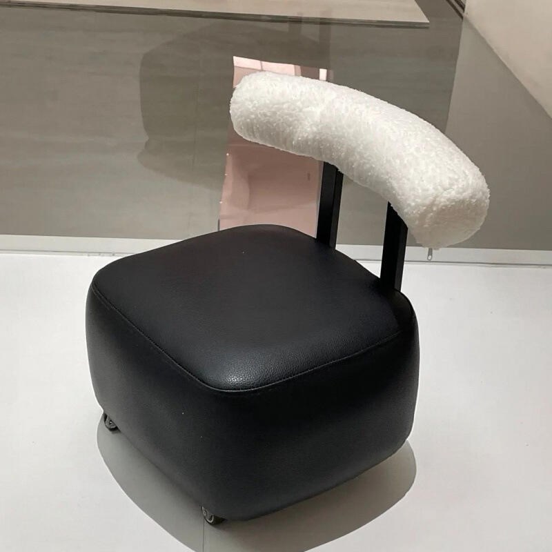 滑轮移动凳子矮凳溜溜凳客厅家用靠背实木万向轮沙发凳子板凳小椅