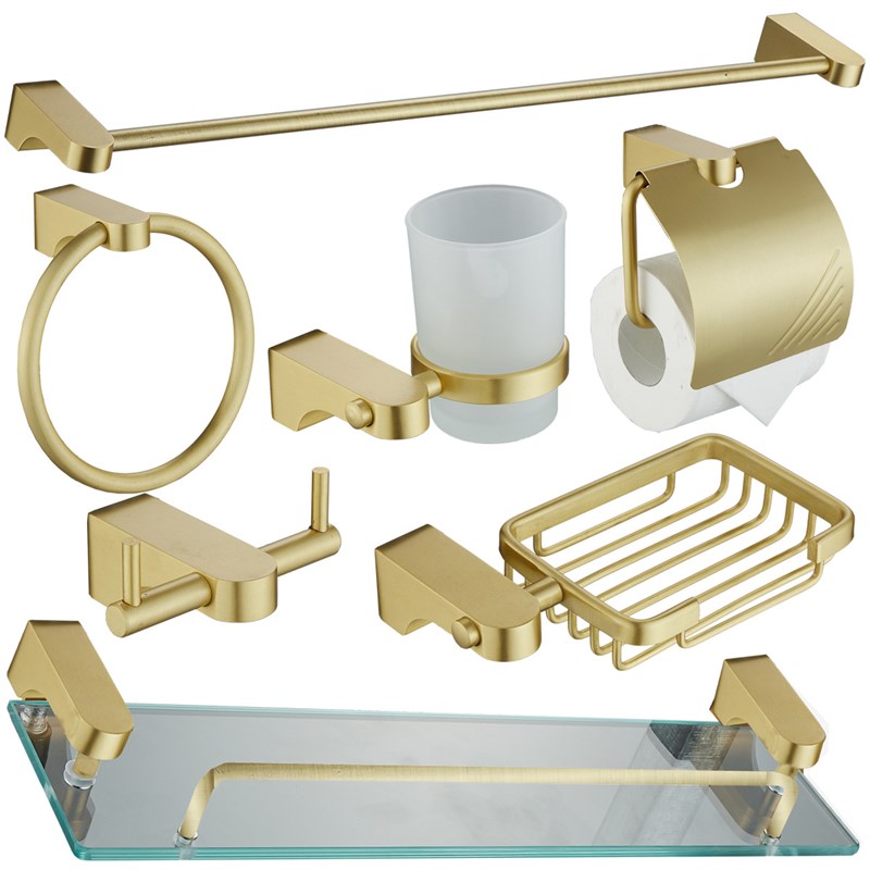 Aluminum bathroom hardware pendant set 铝卫浴五金挂件套装