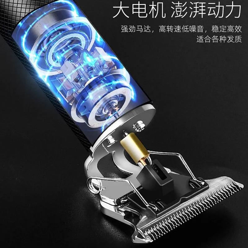 油头推剪电推剪充电理发器推光头修边雕刻痕佛头电动小推子剃头刀