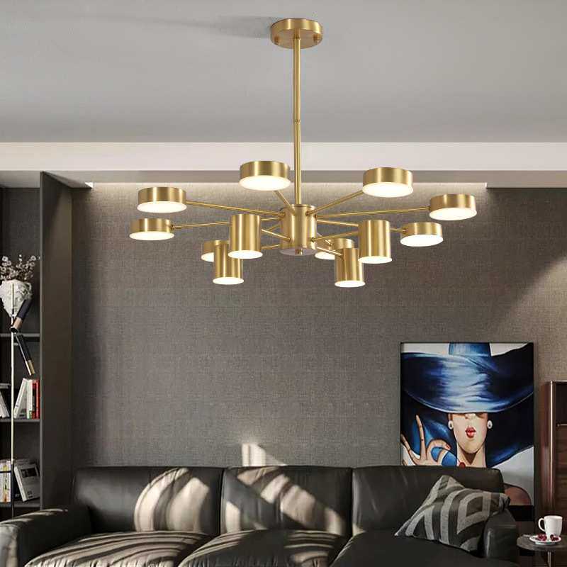 全铜北欧轻奢卧室餐厅灯饰灯具现代简约创意个性时尚浪漫客厅吊灯