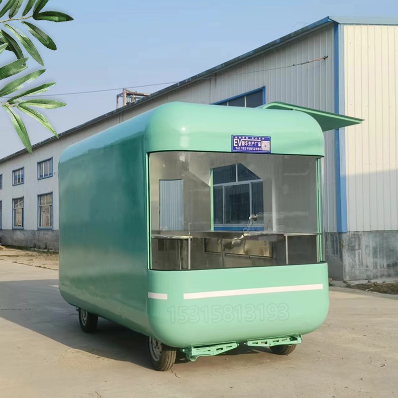 网红云仓餐车多功能小吃车景区商业街冰激凌奶茶移动咖啡酒吧商用