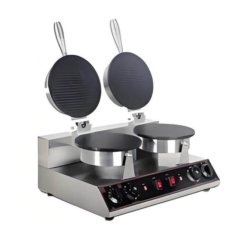 双头斜面雪糕皮机商用蛋卷机手工冰淇淋托脆皮鸡蛋卷机摆摊甜筒蛋