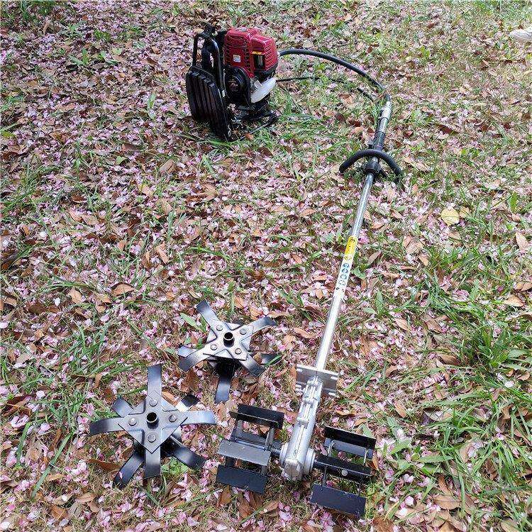 四冲程背负式小菜地旋耕松土割草机水稻牧草芦苇收割机图片参数