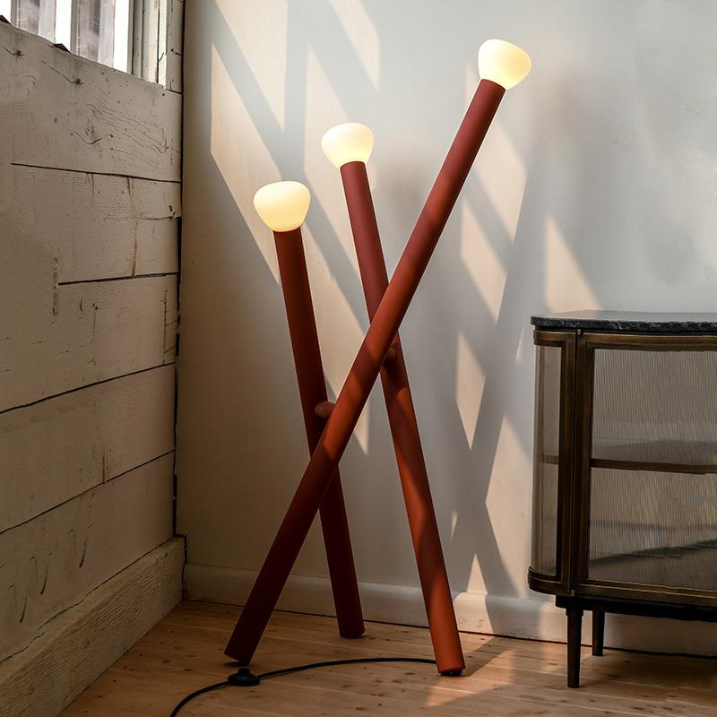 北欧现代简约灯具 创意样板间酒店大平层别墅客厅沙发 三叉落地灯