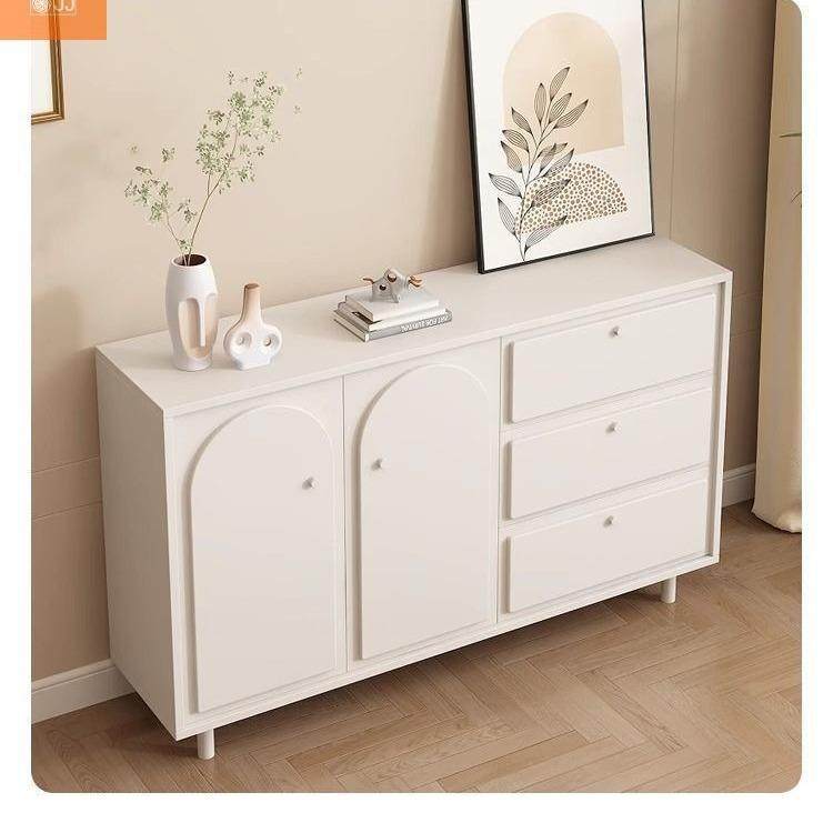 奶油风实木斗柜客厅收纳储物柜卧室床头置物柜法式五斗柜置物柜1