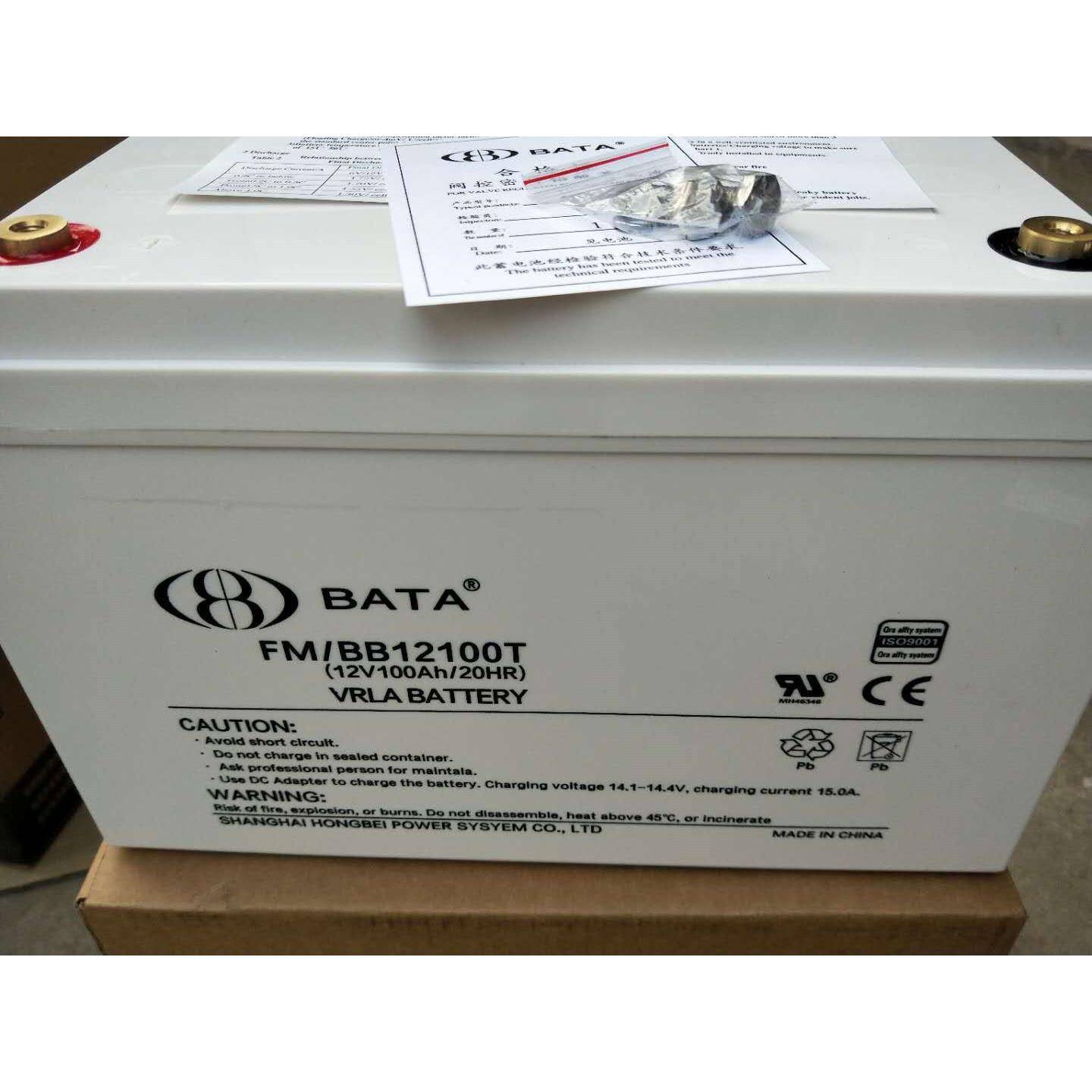 直流屏UPS/EPS机房应急鸿贝蓄电池FM/BB12100T 12v100ah包邮