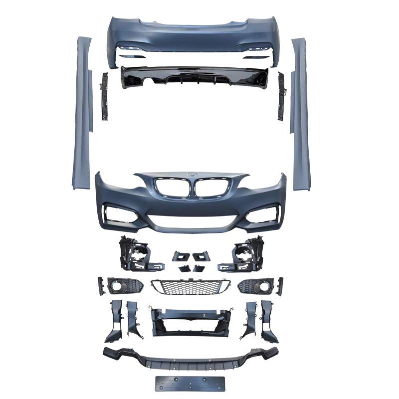 适用于宝马2系包围F22F23改MTech运动款前后杠总成侧边梁大包围