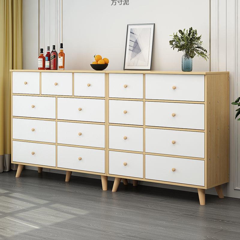 斗柜简约现代实木腿五斗柜客厅美甲收纳柜子零食储物卧室橱柜