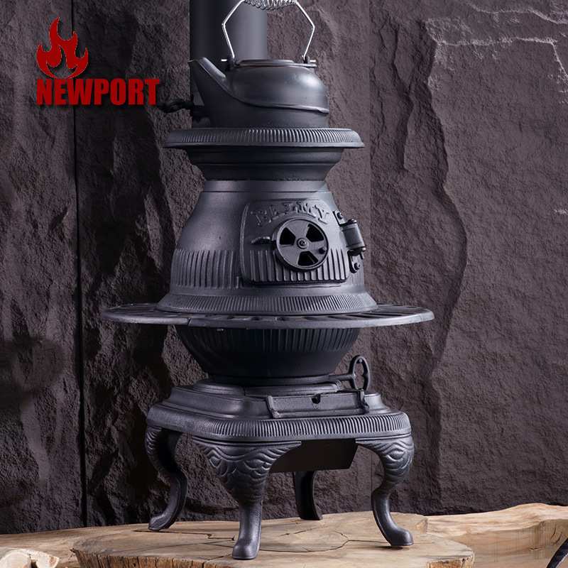 纽波特FS801A加厚铸铁真火燃木家用户外壁炉烧煤烧柴别墅取暖器