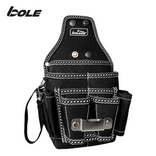 博勒BOLE新品加强加厚高耐磨工具腰包电工专用工具包多功能维修袋