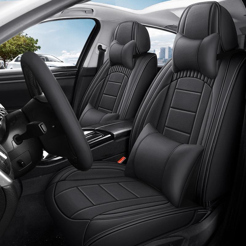 一汽威志V2V5夏利A+N3N5N7皮革适用汽车座套全包皮革四季适用坐垫