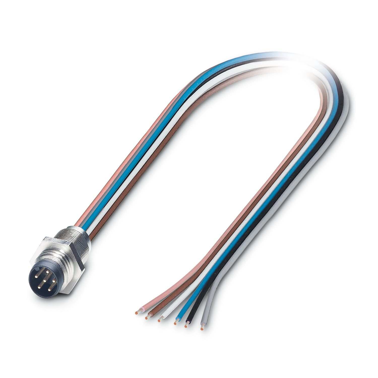 SACC-E-M 8MS-6CON-M 8/0,5 - 设备连接器 板前安装 1542664