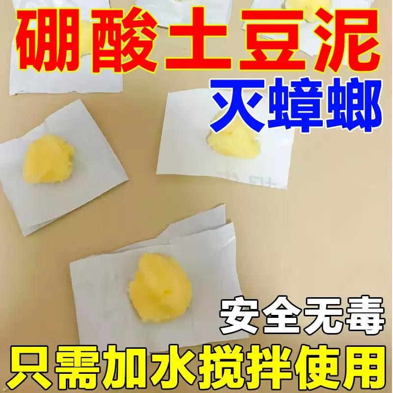 硼酸土豆泥粉蟑螂神器家用厨房厕所杀虫剂灭蟑螂专用硼酸强效灭蟑