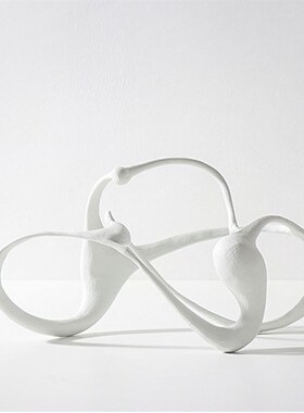 现代简约抽象艺术品摆件样板房售楼处家居玄关桌面电视柜书架装饰