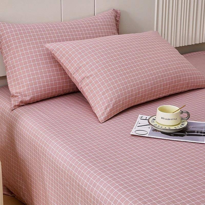 【折扣价】全棉磨毛床单单件纯棉单双人学生宿舍加厚被单床笠枕套