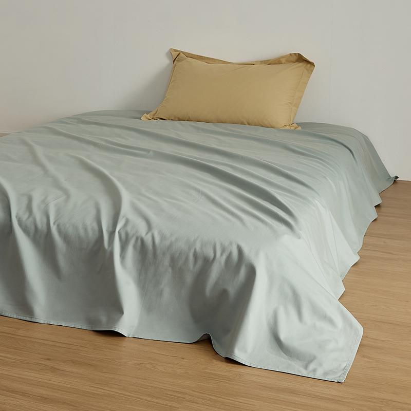 【折扣价】秋冬100支长绒棉磨毛床单单件纯棉加厚柔软裸睡床笠简