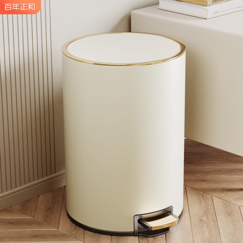 【折扣价】垃圾桶家用不锈钢客厅厨房大容量卫生间脚踩带盖2025新