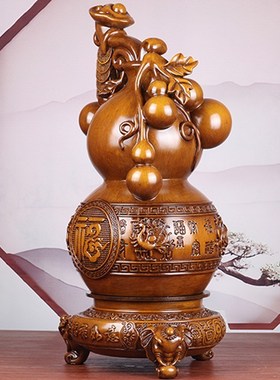 葫芦摆件招财店铺客厅电视柜玄关办公室乔迁开业送礼长20高41厘米