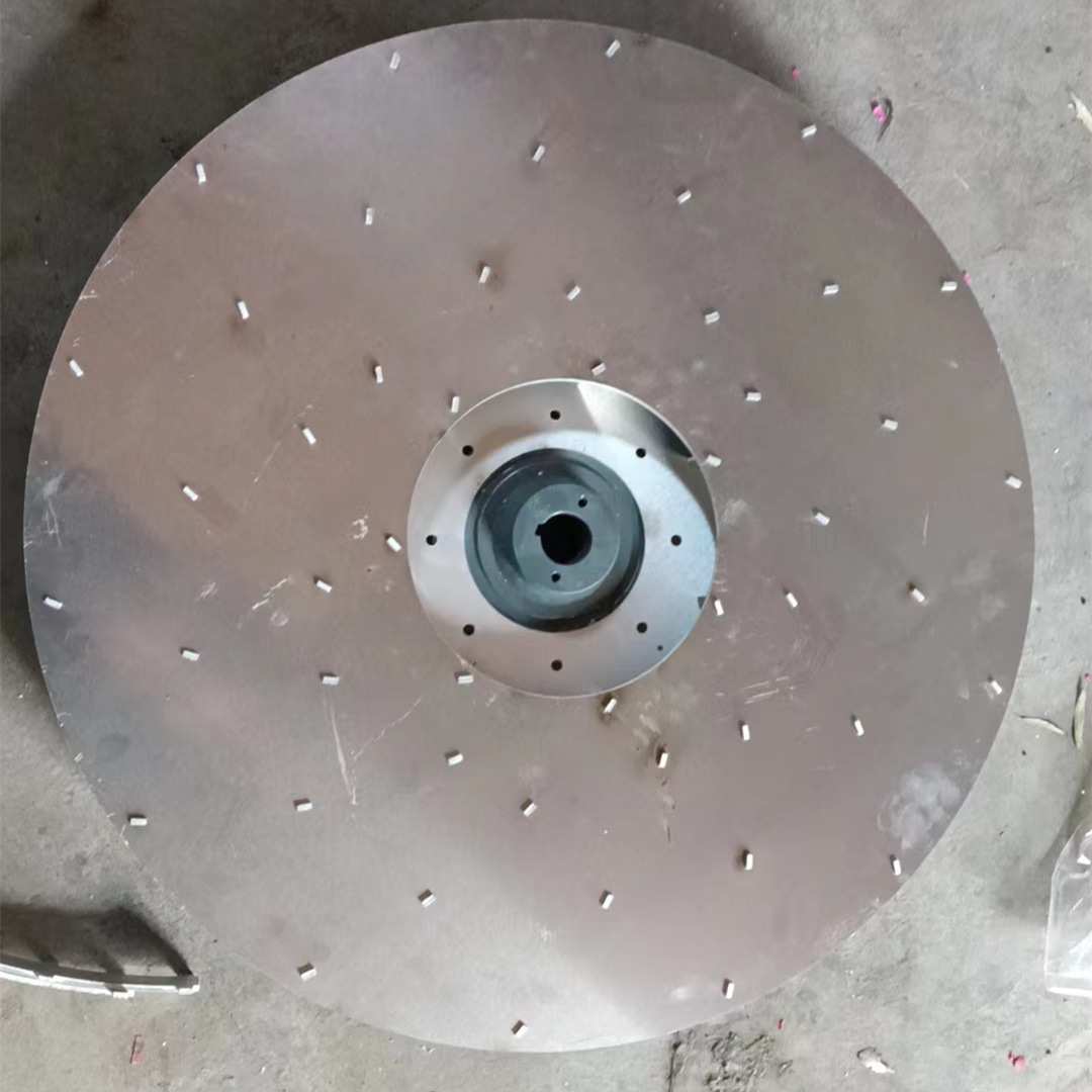 铝镁合金叶轮AYF14-450-4-W汽轮机油箱风机 排油烟风机专用叶轮图片