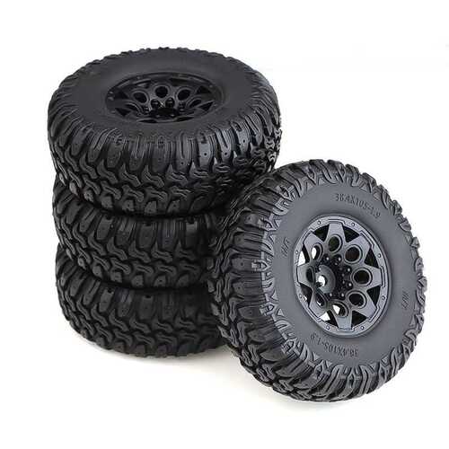1/10攀爬车 105mm 1.9寸胎皮轮毂 TRX4 Axial SCX10 D90 CC01通用