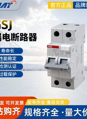 ABB终端配电保护GSJ201-C16C20/30MA电子型剩余电流动作断路器