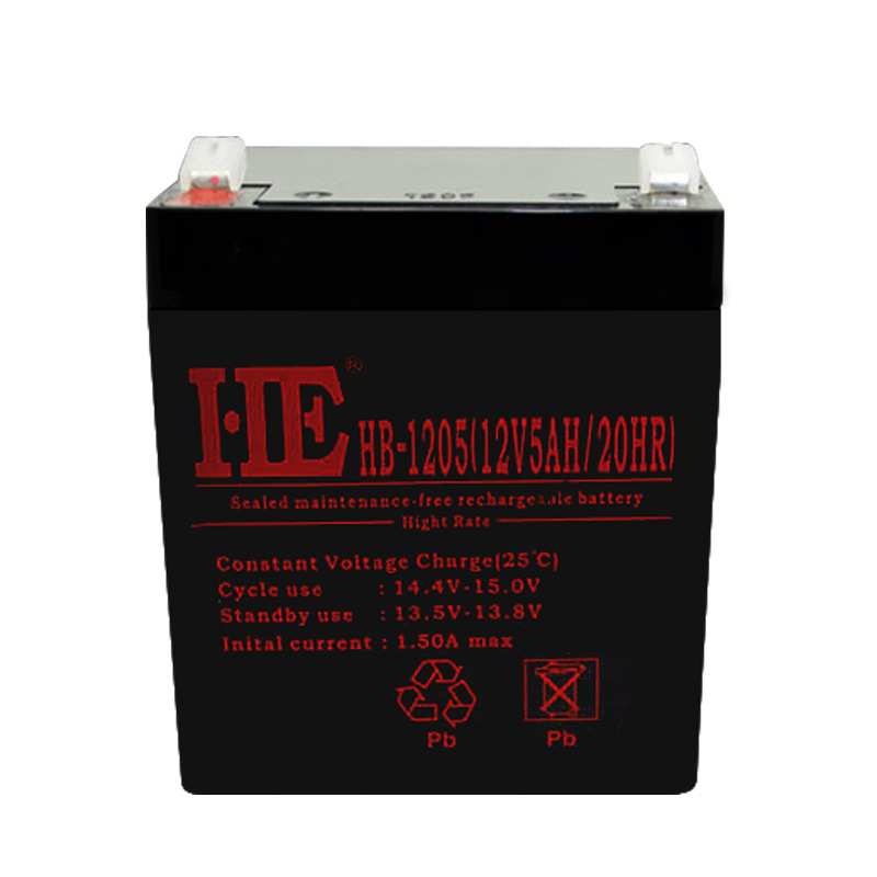 HE蓄电池HB-1205 12v5ah铅酸免维护门禁监控后备12v开关电源电池