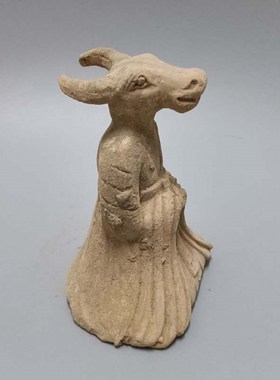 仿古陶器摆件 十二生肖陶俑 人物 古典艺术品博古架饰品出国礼品