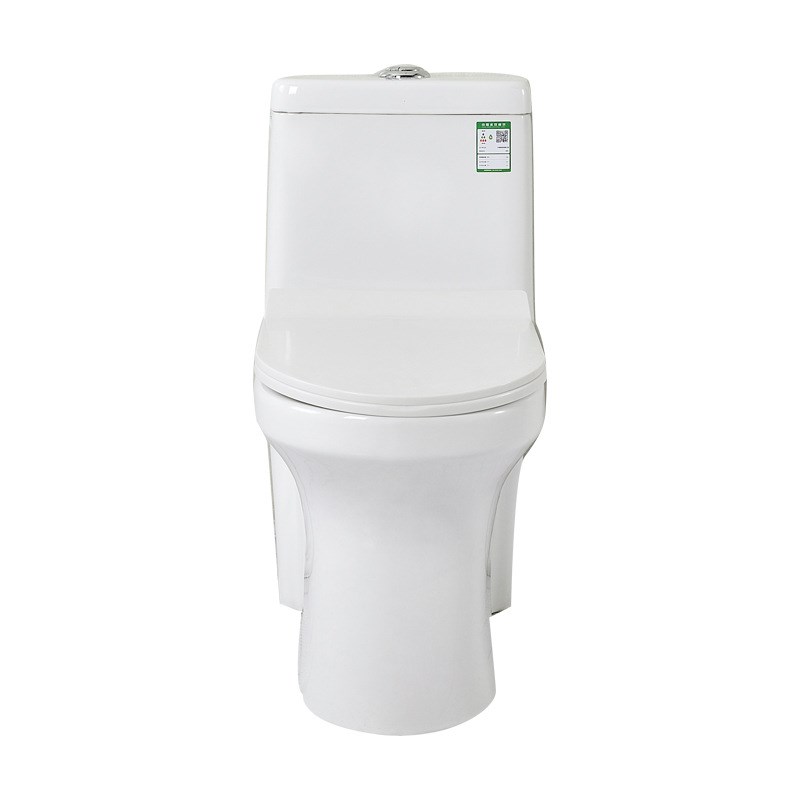 #直冲式大口径漩冲马桶家用坐厕冲落式坐便器防堵直排式节水座便