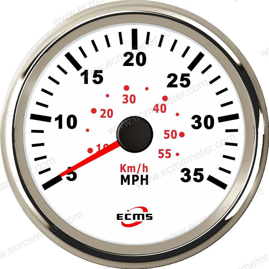 ECP改装车汽车电车船用仪表步进电机指针脉冲气压式速度表35MPH